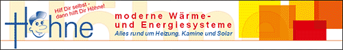 H&ouml;hne Selbstbausysteme - moderne W&auml;rme- und Energiesysteme