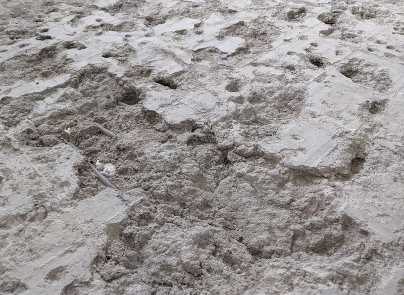 BAU.DE / BAU-Forum: 1. Bild zu Frage "Estrich hinüber nachdem Fliesen entfernt wurden?" im BAU-Forum "Estrich und Bodenbeläge" BAU.DE / BAU-Forum: 1. Bild zu Frage "Estrich hinüber nachdem Fliesen entfernt wurden?" im BAU-Forum "Estrich und Bodenbeläge"