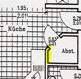 BAU.DE / BAU-Forum: 1. Bild zu Frage "Ziegelwand verlängern: Kosten, Statik & Alternativen für Küchenumbau?" im BAU-Forum "Innenwände" BAU.DE / BAU-Forum: 1. Bild zu Frage "Ziegelwand verlängern: Kosten, Statik & Alternativen für Küchenumbau?" im BAU-Forum "Innenwände"