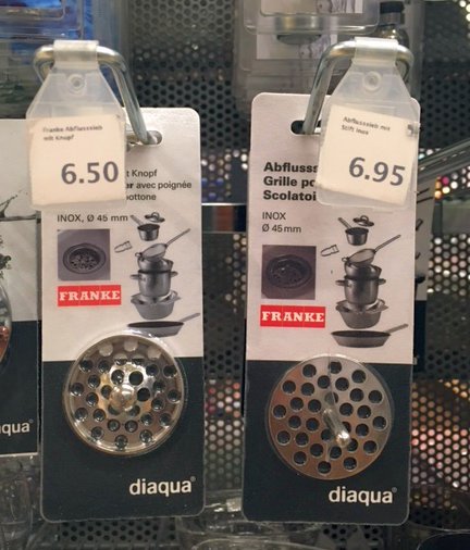 BAU.DE / BAU-Forum: 1. Bild zu Antwort "Gerade gefunden - allerdings bei Migros in der Schweiz" auf die Frage "Wo kann ich dieses Ablaufsieb erwerben?" im BAU-Forum "Sanitär, Bad, Dusche, WC" BAU.DE / BAU-Forum: 1. Bild zu Antwort "Gerade gefunden - allerdings bei Migros in der Schweiz" auf die Frage "Wo kann ich dieses Ablaufsieb erwerben?" im BAU-Forum "Sanitär, Bad, Dusche, WC"