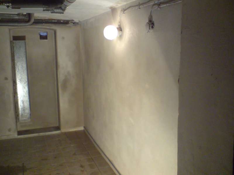 Bild: Sanierung eines Heizungskellers (feritg verputzt)