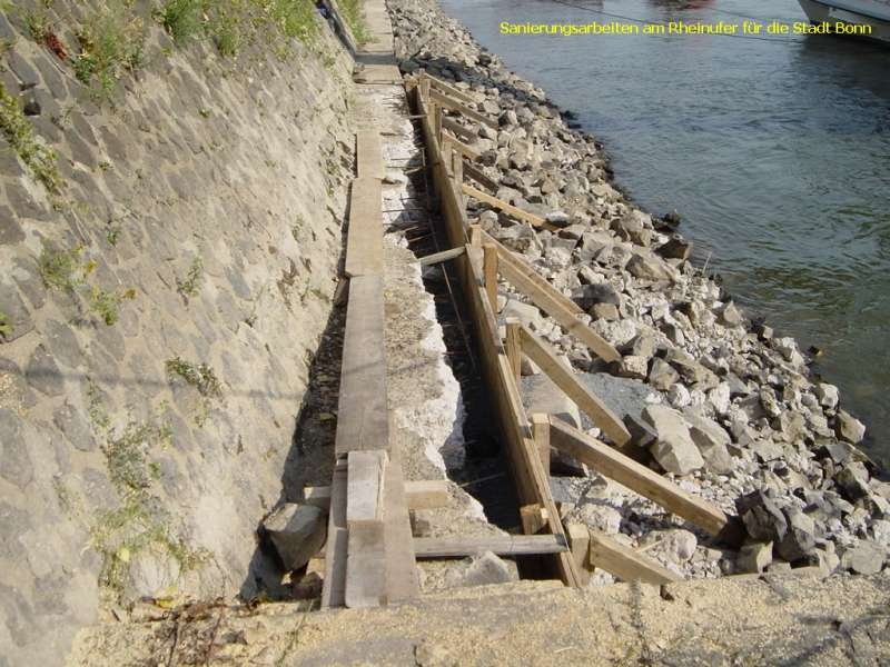 Bild: Sanierung eines Flußbettes