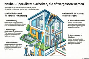 5 Arbeiten rund um den Neubau, die oft vergessen werden - Bild: BauKI / BAU.DE 5 Arbeiten rund um den Neubau, die oft vergessen werden - Bild: BauKI / BAU.DE