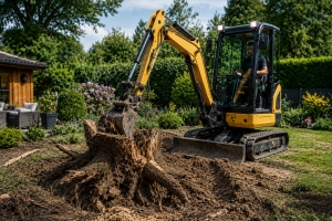 Erdarbeiten in Eigenleistung. Wann sich der Einsatz kompakter Baumaschinen im privaten Hausbau rechnet - Bild: BauKI / BAU.DE Erdarbeiten in Eigenleistung. Wann sich der Einsatz kompakter Baumaschinen im privaten Hausbau rechnet - Bild: BauKI / BAU.DE